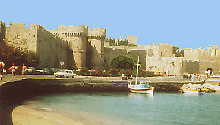 Festungsmauer der Altstadt von Rhodos